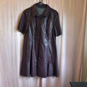 Tommy Hilfiger Plus size faux leather dress
